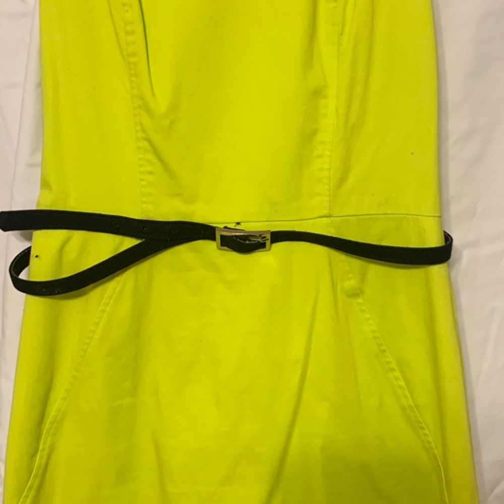 Vince Camuto Bright Yellow Dress with Black Accent